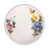 Cream - Round Coupe Plate 20cm - Dĩa ảo 20cm màu kem hoa mẫu đơn (Peony collection)