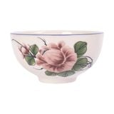  Cream - Rice Bowl 11.5 x 6cm - Chén cơm 11.5 x 6cm màu kem hoa mẫu đơn hồng (Peony collection) 