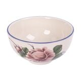  Cream - Rice Bowl 11.5 x 6cm - Chén cơm 11.5 x 6cm màu kem hoa mẫu đơn hồng (Peony collection) 
