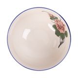  Cream - Round Bowl 20cm - Tô tròn 20cm màu kem hoa mẫu đơn (Peony collection) 