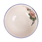  Cream - Round Bowl 16cm - Tô tròn 16cm màu kem hoa mẫu đơn (Peony collection) 