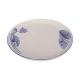 Cream - Round Plate 28cm - Dĩa tròn vành 28cm The Nón Lá (Bonjour Vietnam collection) 