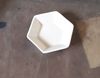 Beige - Hexagon Plate 8.5cm - Dĩa lục giác 8.5cm màu be