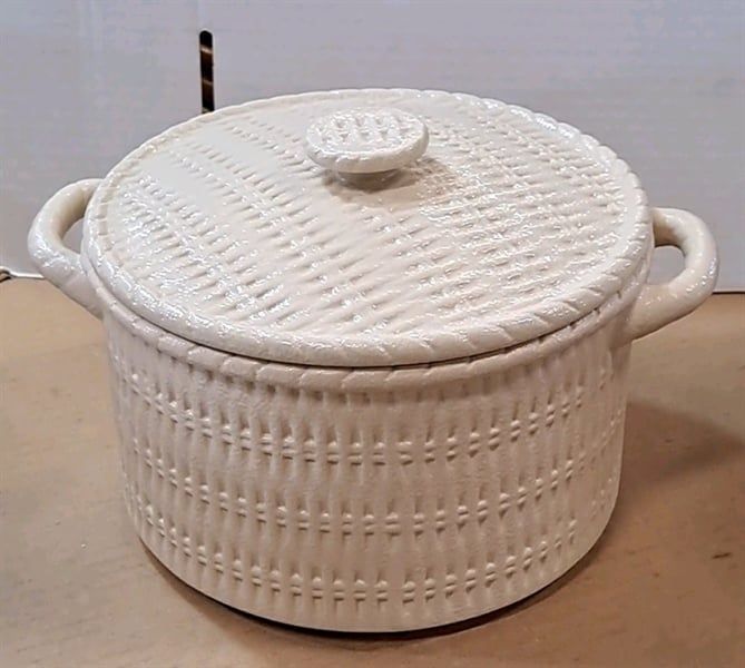  Beige - Bowl w/ Lid 21cm - Thố tròn có nắp 21cm màu be (Bamboo collection) 