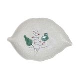  Blanche - Leaf Plate 25 x 2.8cm - Dĩa chiếc lá 25 x 2.8cm phun vẽ lá (Leaf Dance collection) 