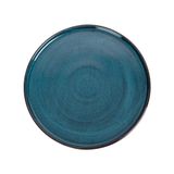  Seaweed - Round Flat Plate 26cm - Dĩa tròn vành đứng 26cm xanh rêu 