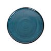 Seaweed - Round Flat Plate 26cm - Dĩa tròn vành đứng 26cm xanh rêu