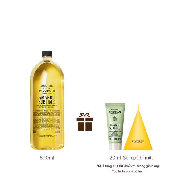 [Phiên Bản Mới] Refill Dầu tắm Hạnh Nhân