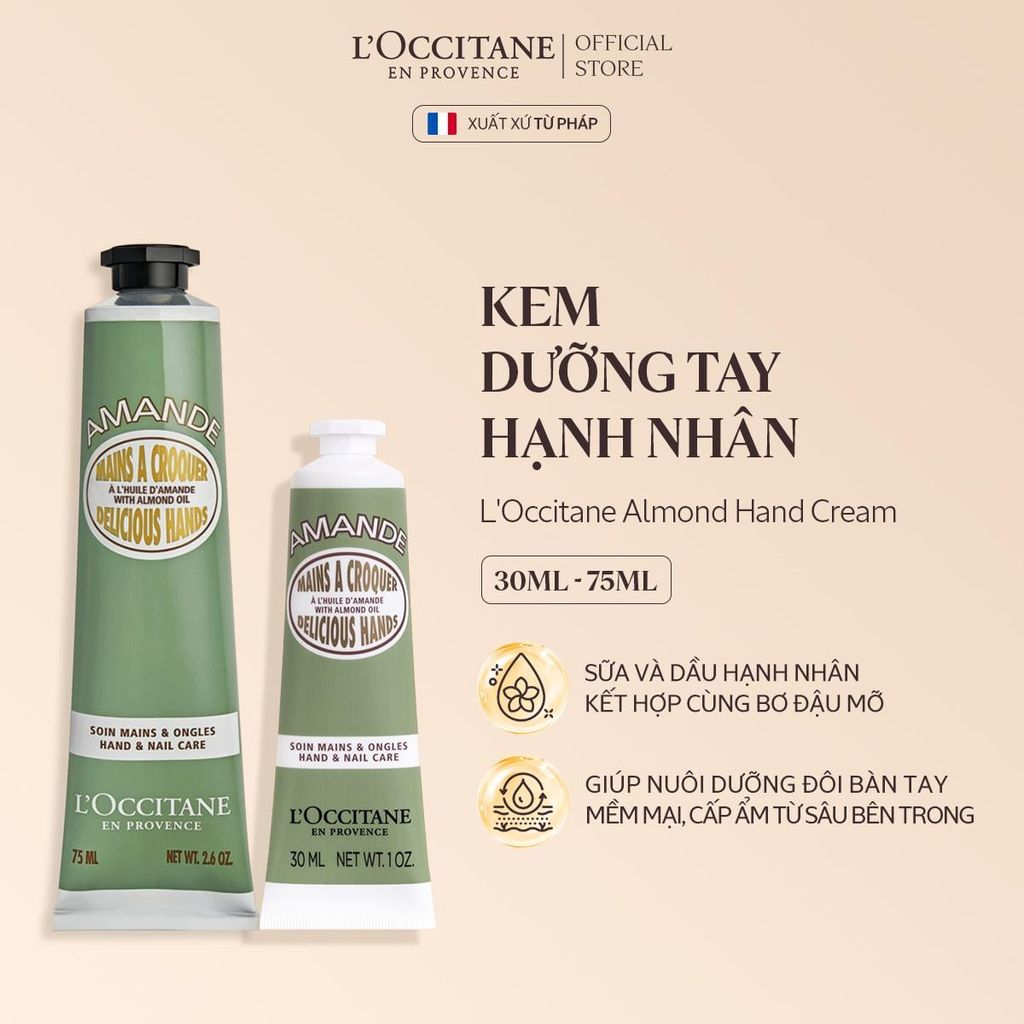 Kem Dưỡng Da Tay Hương Hạnh Nhân