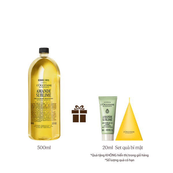[Phiên Bản Mới] Refill Dầu tắm Hạnh Nhân
