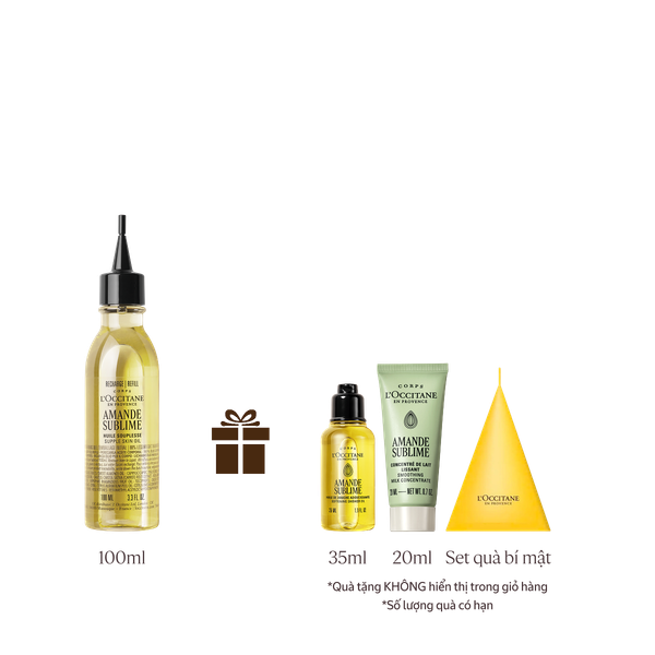 [Phiên Bản Mới] Refill Dầu Dưỡng Thể Hạnh Nhân