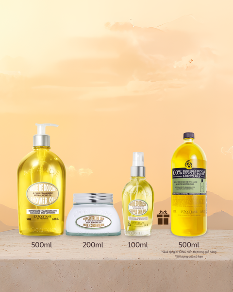 Bộ Chăm Sóc Cơ Thể Hạnh Nhân Toàn Diện