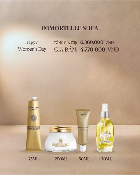 Bộ đôi chăm sóc trẻ hóa da mặt cúc trường sinh Tặng sản phẩm chăm sóc cơ thể và mắt trị giá 1,480,000đ