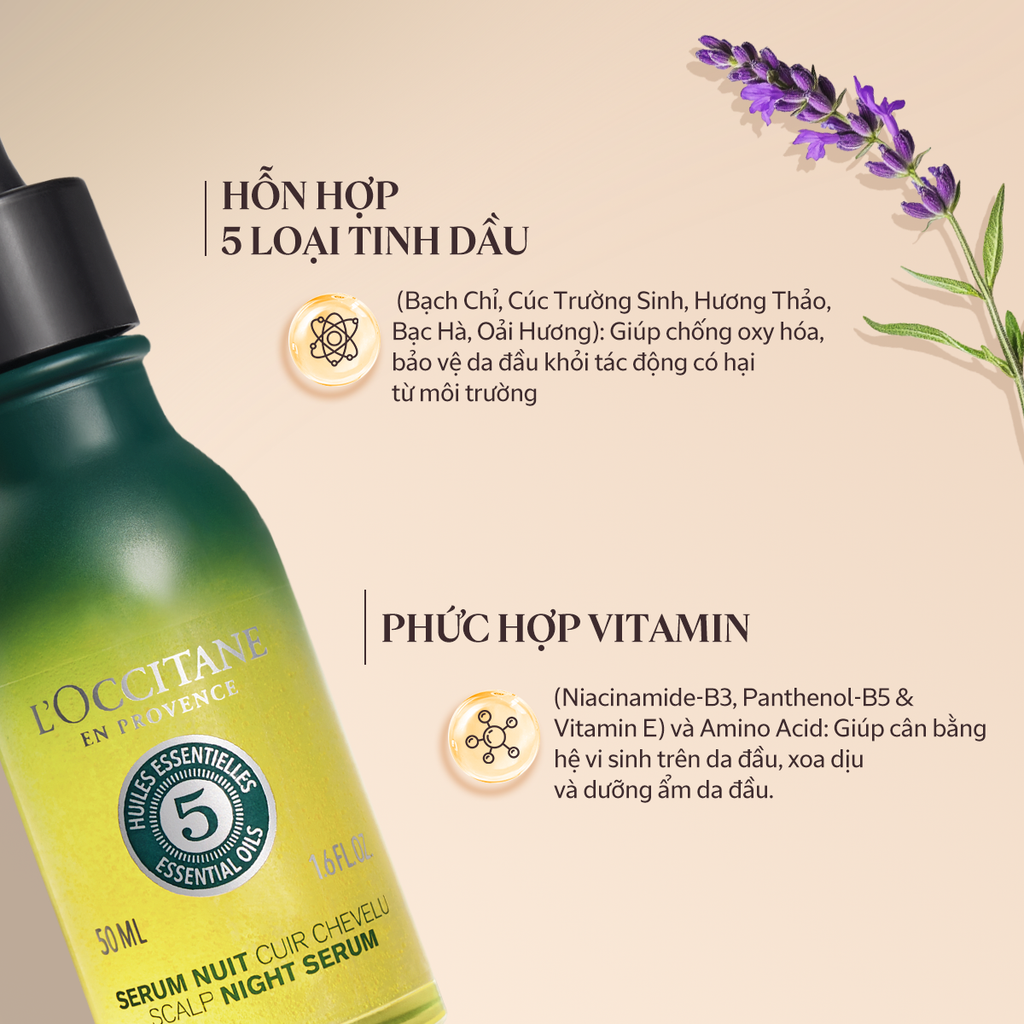 Bộ Dưỡng Da Đầu Ban Đêm Và Tinh Chất Kích Thích Mọc Tóc