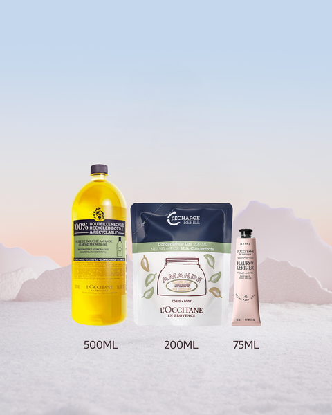  Bộ Kem Dưỡng Thể Và Dầu Tắm Hạnh Nhân Refill 