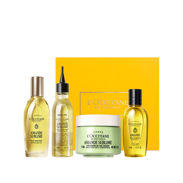Bộ Dầu Dưỡng Thể Hạnh Nhân Và Chai Refill