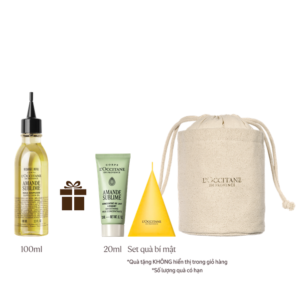 [Phiên Bản Mới] Refill Dầu Dưỡng Thể Hạnh Nhân
