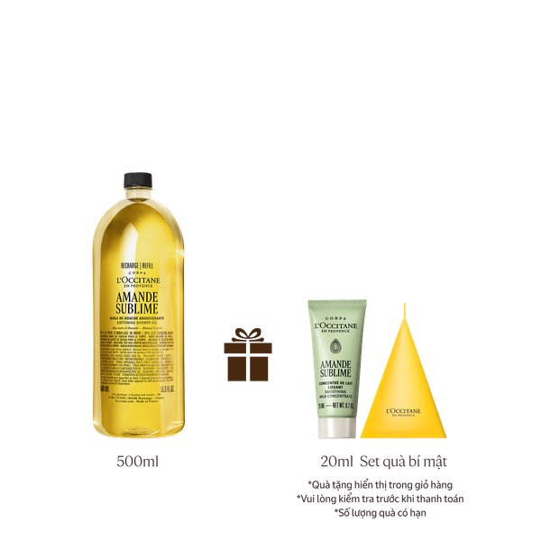 [Phiên Bản Mới] Refill Dầu tắm Hạnh Nhân