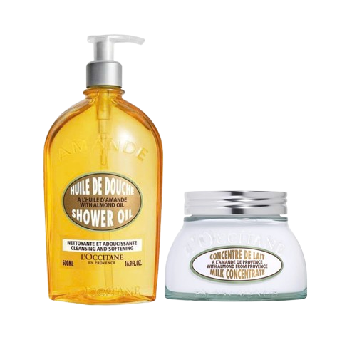  Bộ Dầu Tắm Hạnh Nhân Và Kem Dưỡng Ẩm Săn Chắc Da Hạnh Nhân 