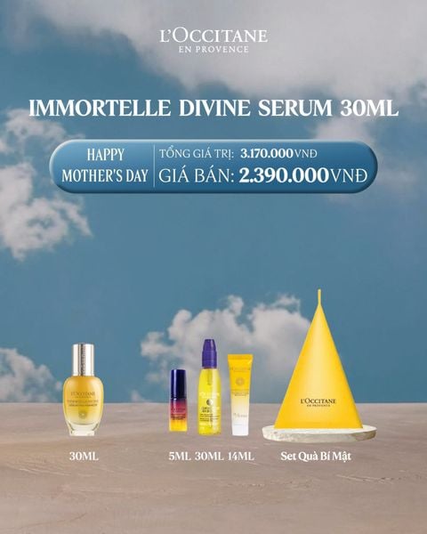Tinh chất trẻ hóa da 30ml Tặng Bộ 3 sản phẩm dưỡng da trẻ hóa cao cấp từ Cúc Trường Sinh và hộp quà bí mật