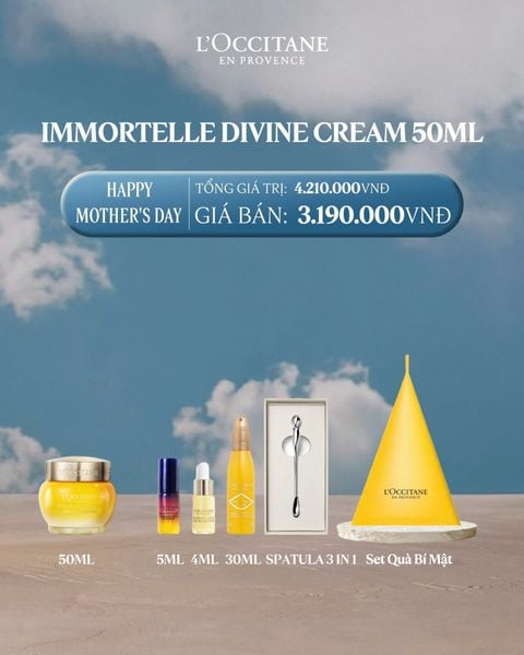 Kem dưỡng da cúc trường sinh 50ml Tặng Bộ trải nghiệm chăm sóc da tại nhà và hộp quà bí mật