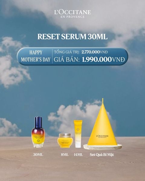 Tinh Chất Tái Sinh Quyền Năng 30ml Tặng Bộ Kem Dưỡng Da Và Sữa Rửa Mặt Cúc Trường Sinh Cùng Hộp quà Bí Mật