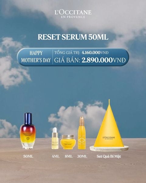 Tinh Chất Tái Sinh Quyền Năng 50ml Tặng Bộ Sản Phẩm Chăm Sóc Da Mặt Cúc Trường Sinh và hộp quà bí mật