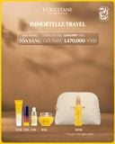 Bộ sản phẩm du lịch chăm sóc da mặt cúc trường sinh tặng sữa sửa mặt và túi L'Occitane