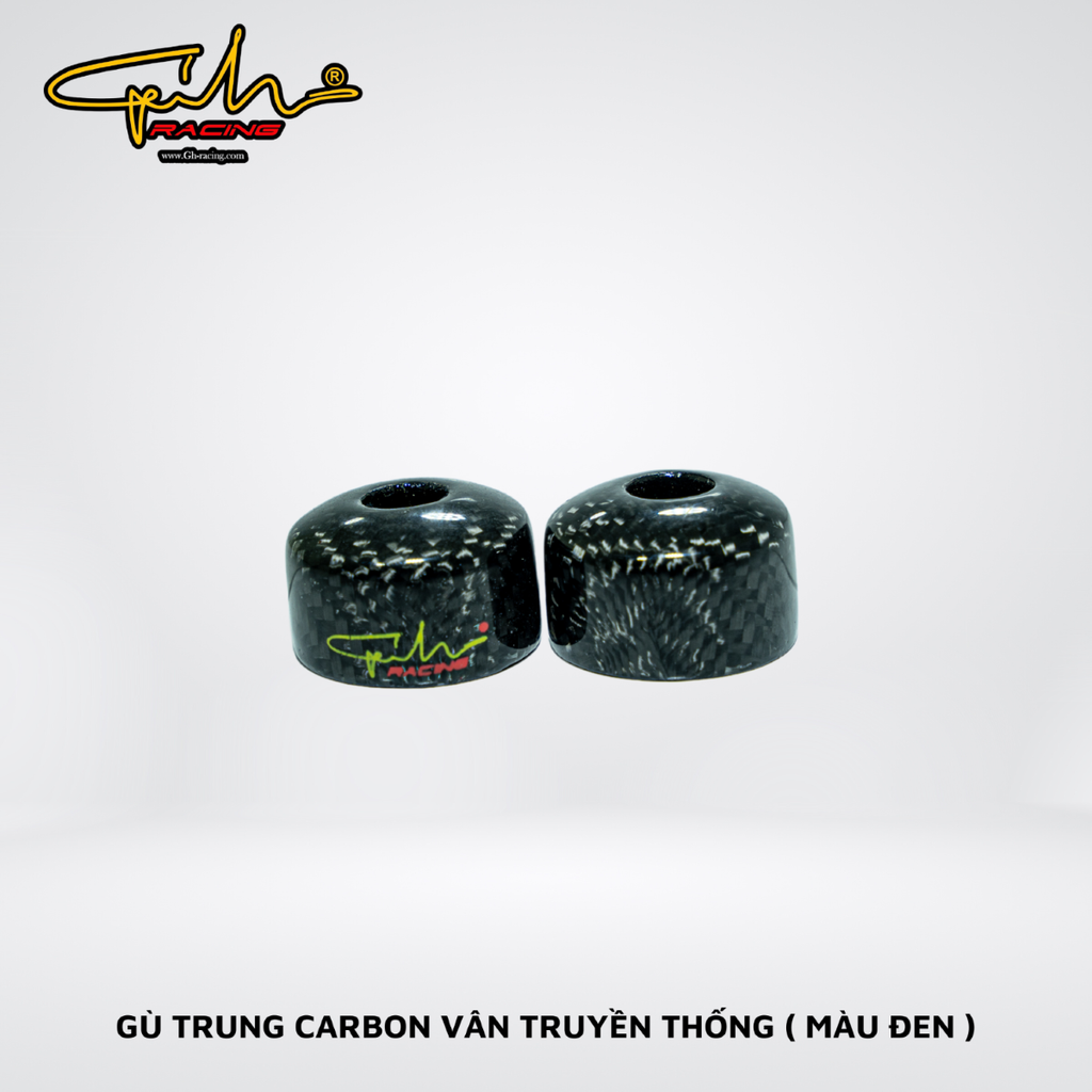 GÙ TRUNG CARBON FIBER GH-RACING ( VÂN ĐEN )