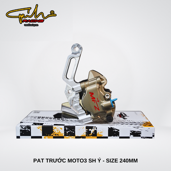 PAT TRƯỚC MOTO 3 SH Ý SIZE 240MM GH-RACING