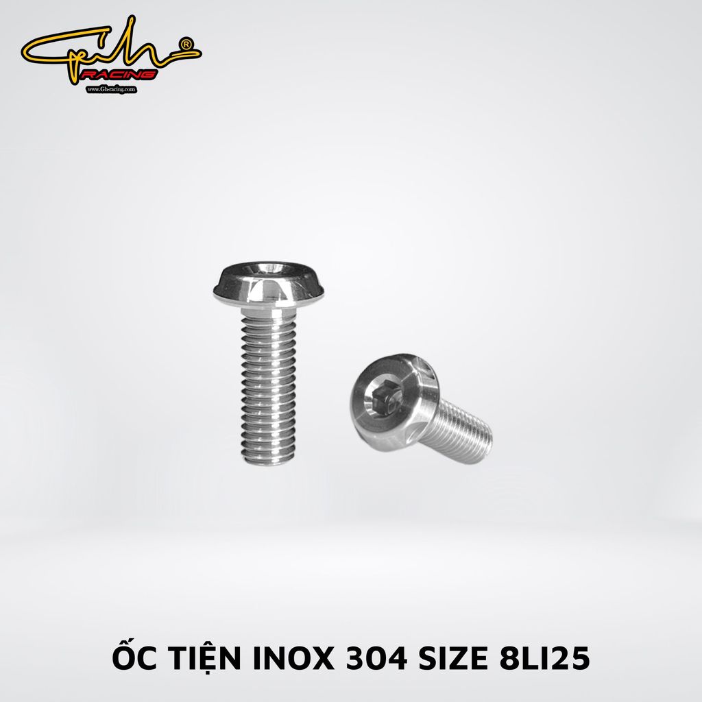 ỐC TIỆN INOX 304 SIZE 8LI25 GH-RACING
