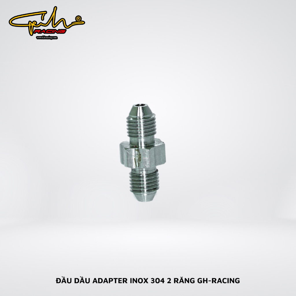 ĐẦU DẦU ADAPTER 2 RĂNG INOX 304 GH-RACING