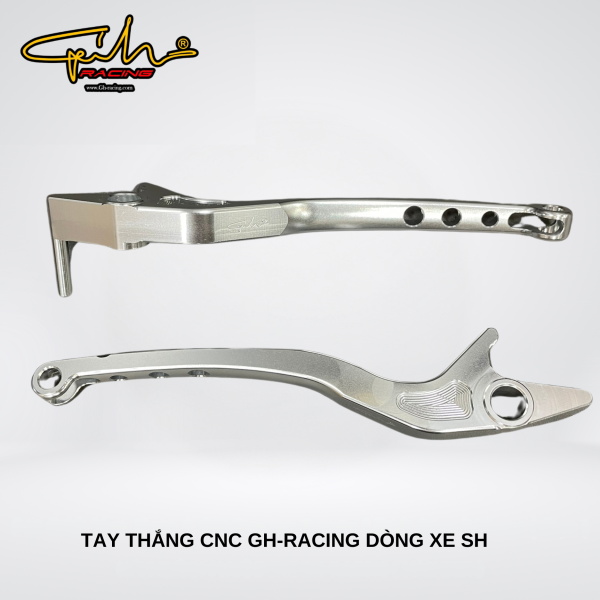 TAY THẮNG CNC GH-RACING DÒNG XE SH ( BẠC )