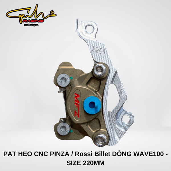 PAT HEO CNC PINZA 2PIS DÀNH CHO XE WAVE100 SIZE 220MM GH-RACING