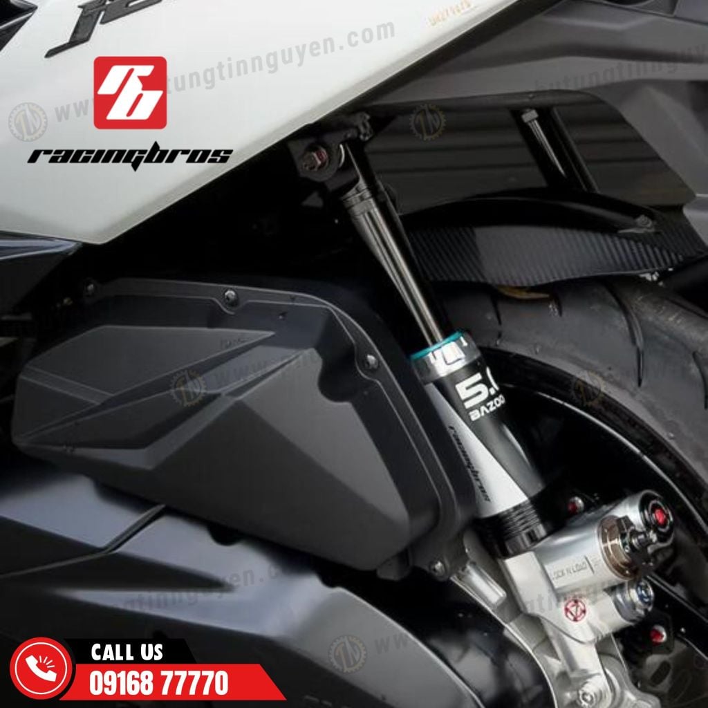 Phuộc hơi Racing Bros Bazooka 5.0 có bình dầu cho mọi dòng xe chính hãng có bảo hành