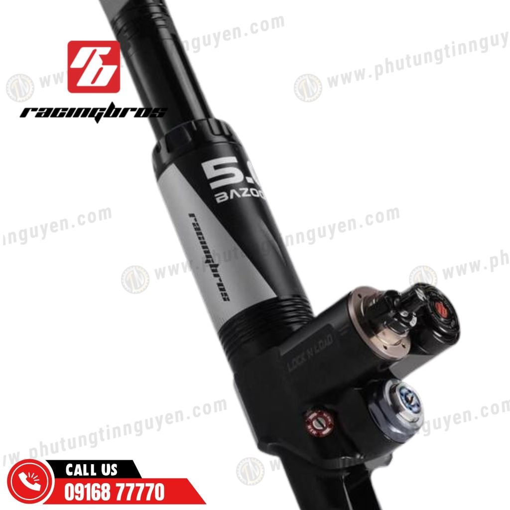 Phuộc hơi Racing Bros Bazooka 5.0 có bình dầu cho mọi dòng xe chính hãng có bảo hành