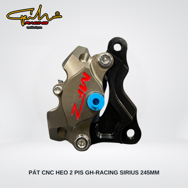 PAT TRƯỚC CNC HEO 2 PIS SIRIUS SIZE 245MM GH-RACING