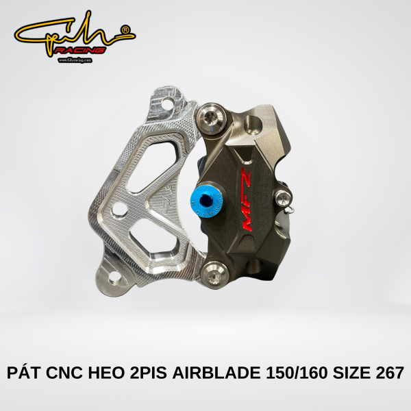 PAT NHÔM CNC HEO 2 PIS AIRBLADE, AB 150/160 SIZE 267MM GH-RACING
