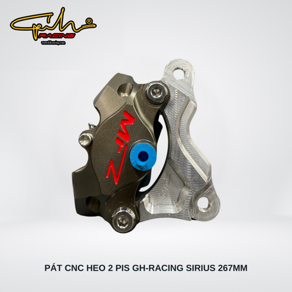 PAT TRƯỚC CNC HEO 2 PIS SIRIUS SIZE 267MM GH-RACING