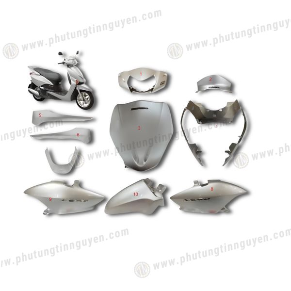  Dàn áo LEAD 110 màu BẠC 2009 2010 2011 