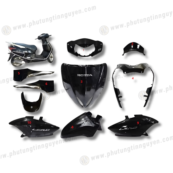  Dàn áo lead 110 2009 2010 2011 màu ĐEN BÓNG 