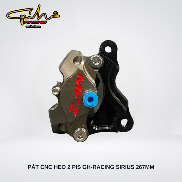 PAT TRƯỚC CNC HEO 2 PIS SIRIUS SIZE 267MM GH-RACING