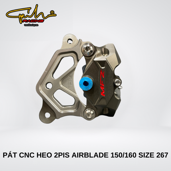 PAT NHÔM CNC HEO 2 PIS AIRBLADE, AB 150/160 SIZE 267MM GH-RACING