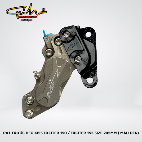 PAT NHÔM CNC HEO 4 PIS EXCITER 150/155 SIZE 245MM GH-RACING
