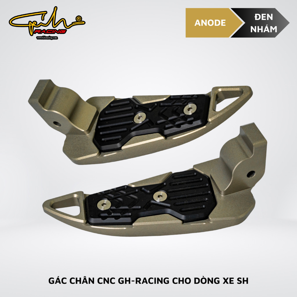 GÁC CHÂN CNC GH-RACING CHO DÒNG XE SH