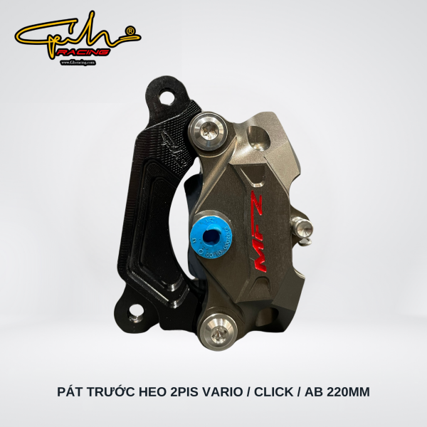 PAT NHÔM CNC HEO 2 PIS VARIO  CLICK SIZE 220MM GH-RACING