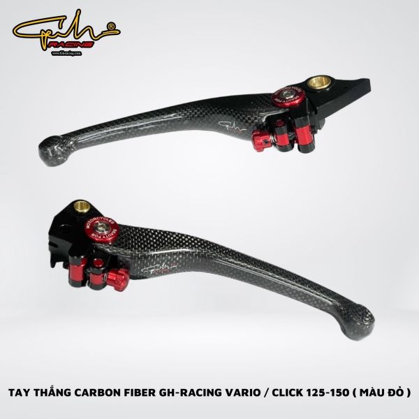 TAY THẮNG CARBON FIBER GH-RACING VARIO / CLICK 125-150
