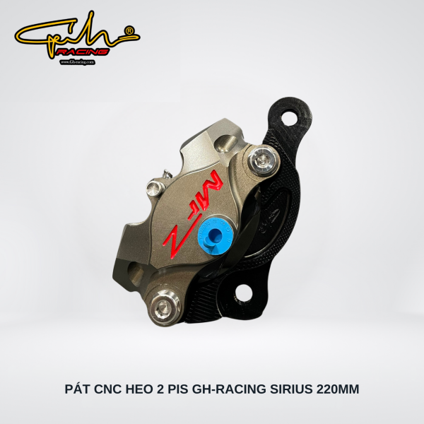 PAT TRƯỚC CNC HEO 2 PIS SIRIUS SIZE 220MM GH-RACING