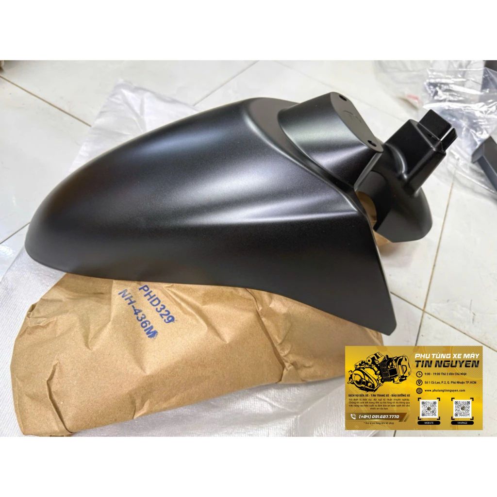 Dè trước xe Scoopy màu đen nhám đời 2012 - 2016