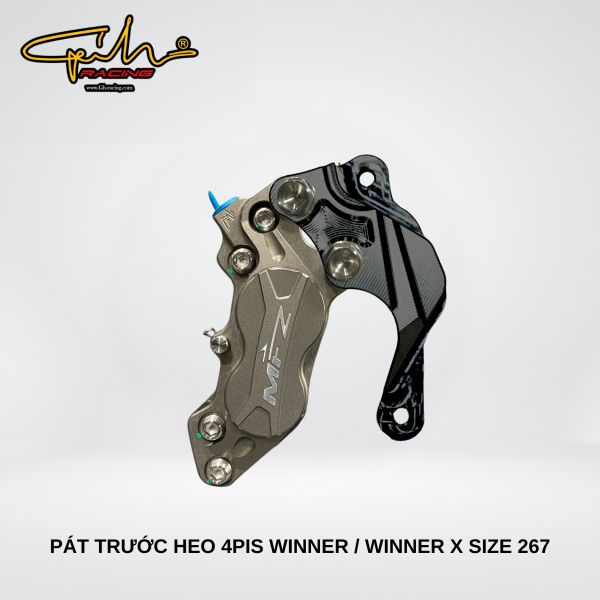 PAT NHÔM CNC HEO 4 PIS WINNER / WINNER X SIZE 290MM GH-RACING